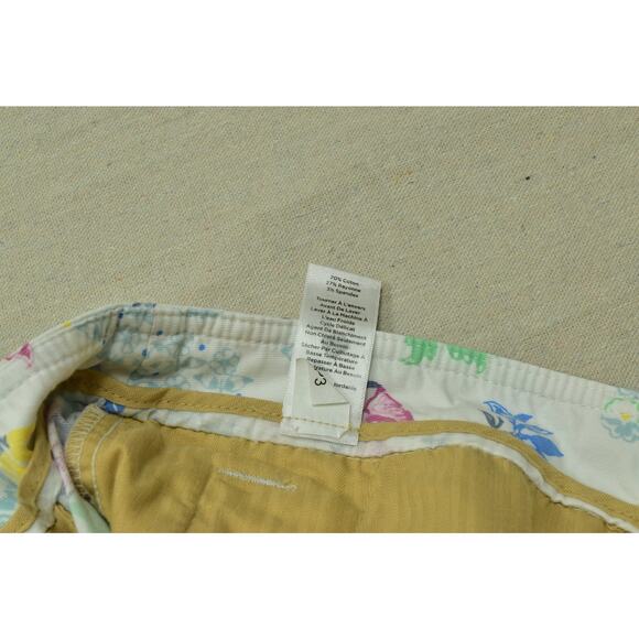 Talbots Womens Plus Size 18W Floral Crop Pants High Rise Casual Colorful - Picture 7 of 8